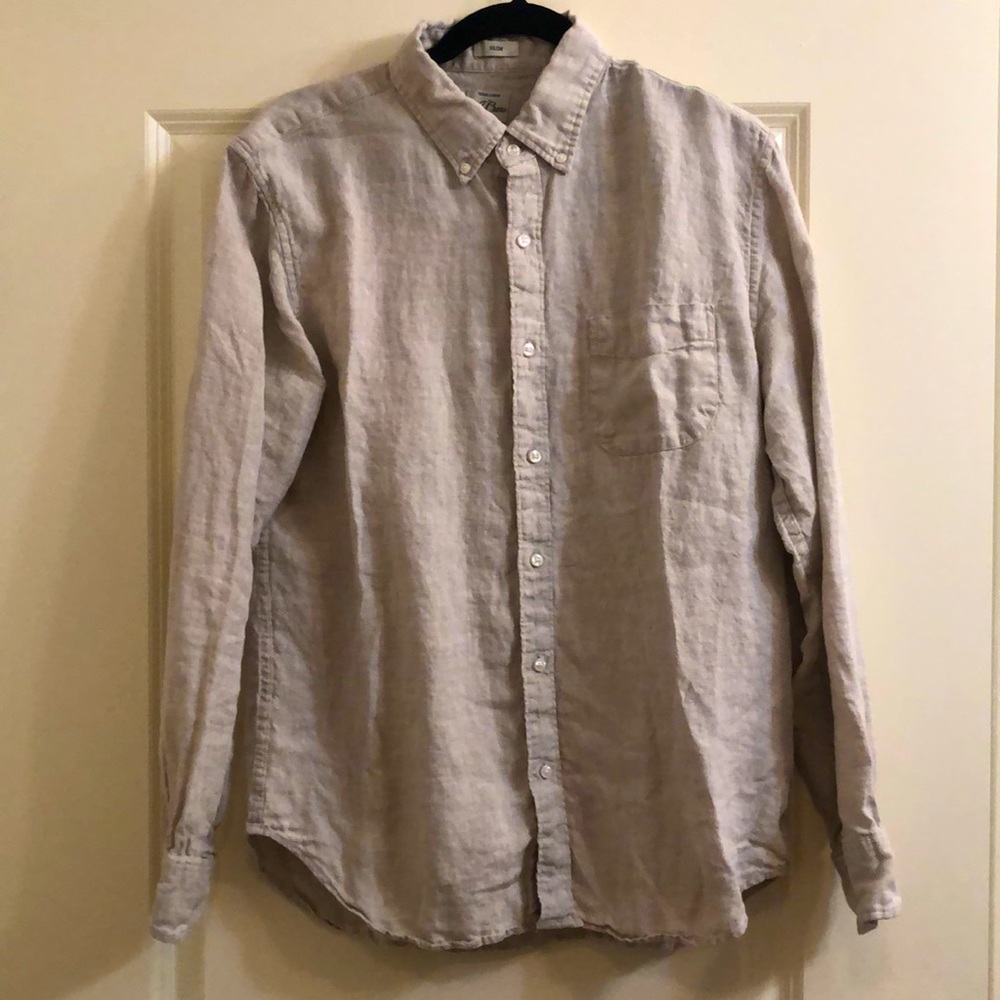 J. Crew Slim fit linen button down